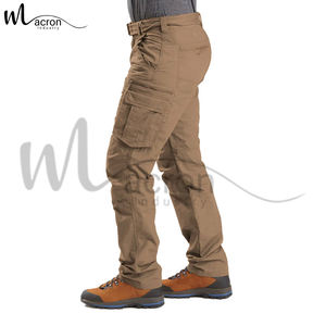 Pantalons cargo en coton extensible à 6 poches, couleur marron, nouvelle arrivée, meilleur fournisseur, conception personnalisée OEM en gros, 2025 - Product Image 3