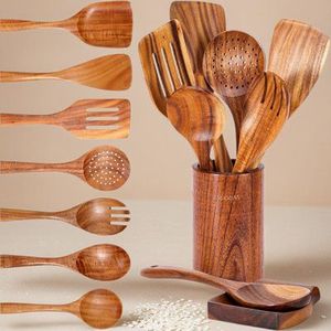 Juego de Utensilios de Cocina de Madera Ecológicos |   Artesanía Hecha a Mano |   Venta al por Mayor Directa de Fábrica - Product Image 1