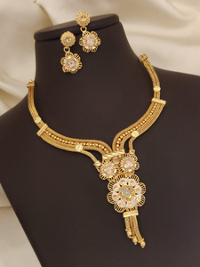 Ensemble de collier Rajwadi Mina pour femmes ensemble de collier traditionnel indien de luxe parfait pour le mariage, les occasions festives dernières conceptions - Product Image 2