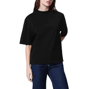 Camisetas de Mujer 100% Algodón, Cuello Redondo, Manga Corta, Corte Cuadrado, Estilo Holgado y Relajado - Product Image 3