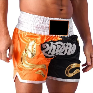Shorts de boxe Sublimation MMA pour hommes Shorts de Muay Thai imprimés Fight Training Boxe Sublimation Muaythai Short - Product Image 6