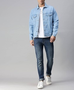 Nouveautés Veste en jean noire décontractée personnalisée d'automne Manteaux pour hommes Jeans en denim Vestes pour hommes Vestes grande taille pour unisexe - Product Image 4