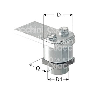 CHARNIÈRE SUPÉRIEURE avec roulement à goupille à base carrée réglable - Product Image 1