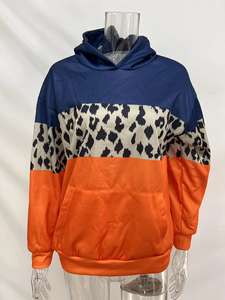 Vente chaude Patchwork À Capuche Vintage Surdimensionné Hoodies Automne Hiver Femmes Chandails Tops - Product Image 6