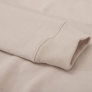 Women's Long Sleeve Fleece <b>Crop</b> <b>Top</b> Sweatshirt with Cropped Hood Embroidered Polyester Cotton for Winter - Product Image 5