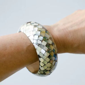 New Design Geometric Brown Acryl Eco-Friendly Wedding Bracelet Niche Design <b>Girlfriends</b> Bangle Fashion Jewelry - Product Image 1