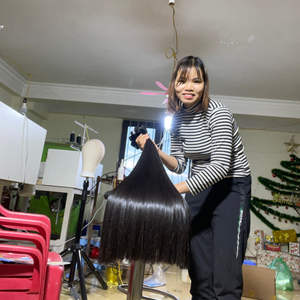 Los mejores paquetes de cabello de Trama humana recta de hueso natural de Vietnam sin procesar forman cabello crudo de Vietnam - Product Image 5