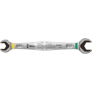 WERA 6002 Joker Double Open-End Wrench 10 X 13 mm Length 167 mm Matt Chrome Plated Shop <b>Tool</b> - Product Image 1
