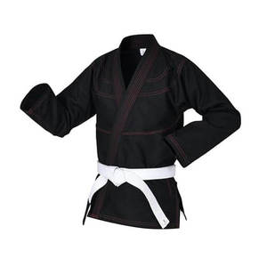 Kimono de Jiu Jitsu Ligero de Alta Calidad, Uniforme de Entrenamiento Elástico Unisex, Conjuntos de Gi de BJJ, Traje de Karate Profesional sin Estampado - Product Image 5