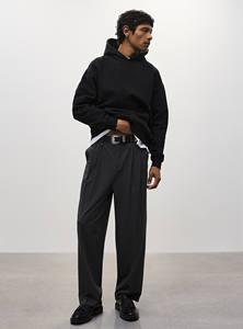 100% coton lourd polaire ensemble motif solide survêtements d'hiver vêtements respirants et écologiques - Product Image 2