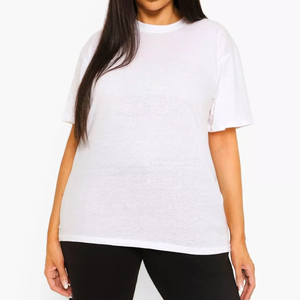 T-shirts pour femmes en coton 100% corduroy, taille plus, col rond, écologiques, confortables, personnalisables, manches courtes, imprimés, fournisseur BD - Product Image 5
