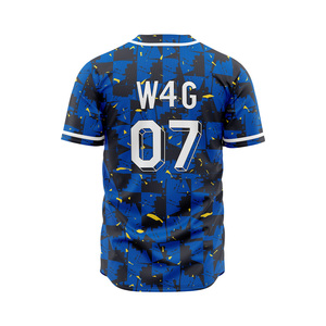 Maillots de baseball universitaires personnalisés pour hommes en gros, 100 % polyester, impression par transfert thermique, logo d'équipe personnalisé, pas de MOQ, livraison à faible coût - Product Image 5