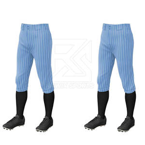 Pantalons de baseball pour hommes à prix de gros, pour usage extérieur, vêtements de sport, vêtements de baseball, en coton, personnalisables - Product Image 2
