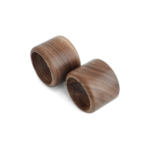 Servilleteros de madera de acacia de diseño moderno personalizados, la mejor calidad, decoración de mesa para fiesta de boda en casa, artesanía - Product Image 1