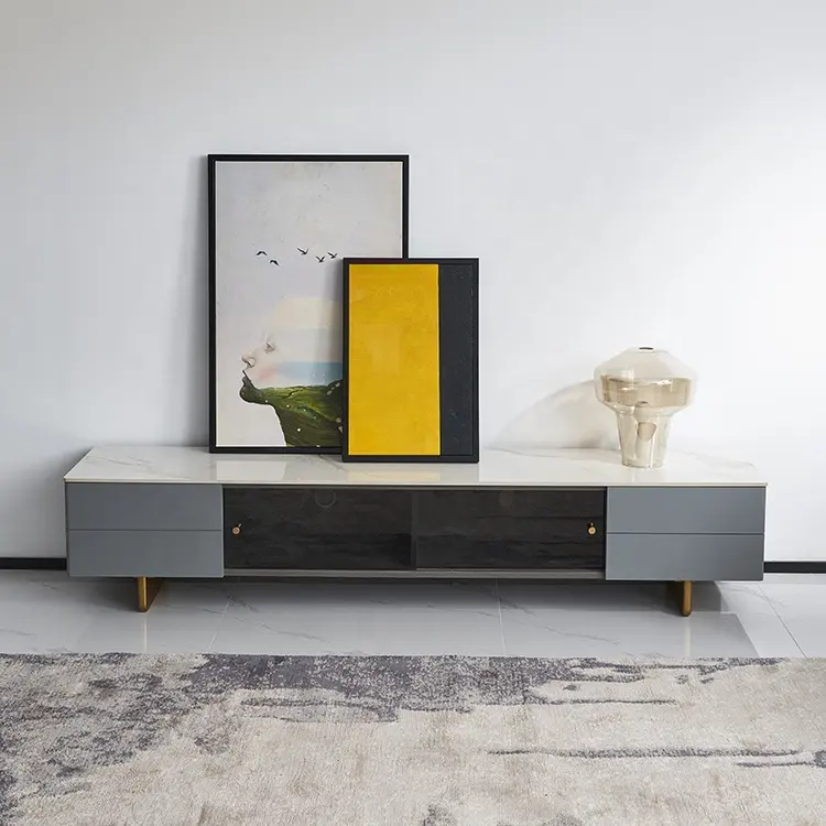 Jinsong-mueble de madera Natural para sala de estar, mueble moderno y sencillo de diseño nórdico, de pizarra, para Tv