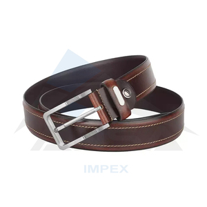 Cinturones con logotipo impreso personalizado de OEM para hombre Hebilla de cobre de piel de vaca de alta calidad Nuevo diseño Ansa Impex Tamaños personalizables a la medida - Product Image 3
