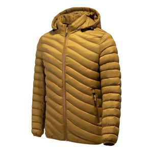 Chaqueta acolchada de poliéster y algodón 100% para hombre, nueva chaqueta ultraligera con capucha para invierno, ropa de invierno con cuello levantado, bombardero acogedor - Product Image 5