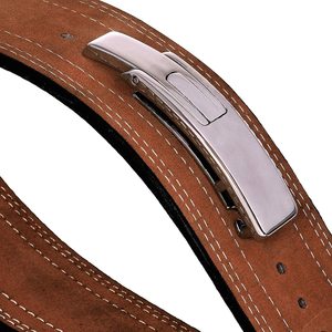 Competition Lever <b>Belt</b> Leather Suede for Powerlifting Heavy <b>Squat</b> Deadlift Gym Gear Men Wholesale OEM Fitness Brand Supply - Product Image 3