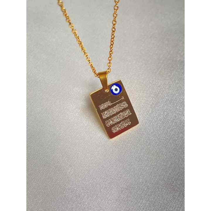 Evil Eye Verse Necklace