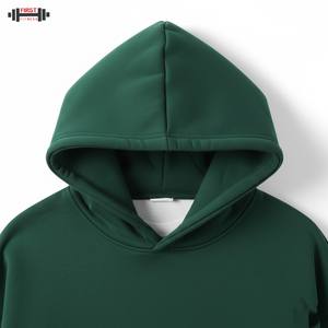 Custom Boxy Distressed Streetwear de gran tamaño de algodón de peso pesado Fleece Regular Fit Hombres Invierno Vintage Lavado en blanco 300gsm Sudadera con capucha - Product Image 4