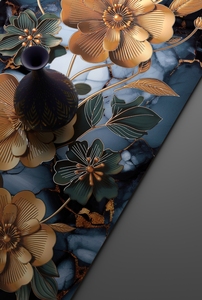 กระเบื้องตกแต่งลายแครกเกอร์ขนาด 600x1200 มม. เคลือบเงาสูง สำหรับตกแต่งผนังหรูหรา พื้น และโครงการออกแบบตกแต่งภายใน - Product Image 4