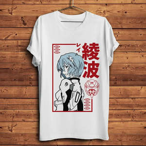 Camiseta de Mujer Rei Ayanami Yui Ikari, Transpirable, 100% Algodón Jersey, Corte Ajustado, Talla Única y XL, con Decoración de Logotipo - Product Image 3