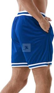 2025 Short de sport pour hommes avec logo personnalisé Polyester Spandex écologique avec taille élastique Motif solide Style décontracté - Product Image 5