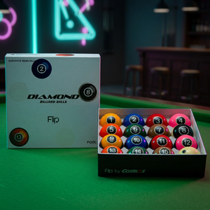 Billes de billard Diamond - Ensemble TV Pool Flip 57,15 mm |   Édition Match TV |   Fabriqué en Corée |   Résine phénolique - Product Image 1