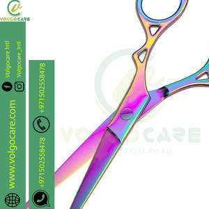 Tijeras de peluquería profesional de estilo único, tijera de corte de pelo de color arcoíris disponible en todos los diseños - Product Image 6