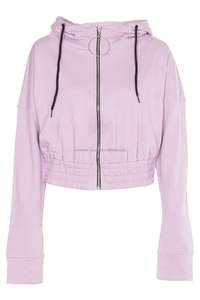 Haute qualité imprimé personnalisé femmes joint torique avant fermeture éclair sweat à capuche hiver tricoté pull sweat couleurs personnalisées écologique - Product Image 6