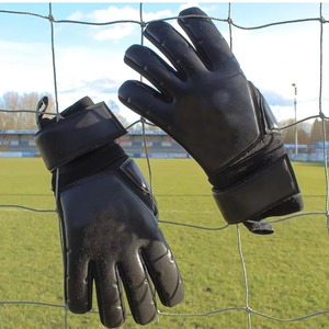 Gants d'entraînement de gardien de but de football unisexes personnalisés en latex imperméables respirants avec fermeture à lacets, absorption des chocs, antidérapants - Product Image 4