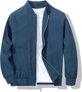 Veste bomber universitaire unisexe de haute qualité sur mesure en gros, 100% coton, logo personnalisé, devant imperméable, coupe-vent, prix bas - Product Image 6