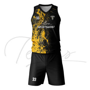 Uniforme de Baloncesto para Hombre de Alta Calidad, Conjunto de Jersey para Equipo o Club, Impreso, 100% Poliéster, Secado Rápido, Sin Mangas, Diseño Personalizado - Product Image 4