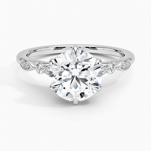 แหวนหมั้นเงิน925เหนือกาลเวลารัศมีที่ซ่อนอยู่หรูหราดีไซน์เน้นเพชรสำหรับงานแต่งงานที่สมบูรณ์แบบสำหรับผู้หญิง - Product Image 1