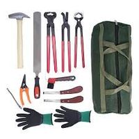 10 Zoll 8 Stück Huf schmied Werkzeuge Pferde ziege Huf schneider für Ziegen und Schafe mit Kohlenstoffs tahl Nipper Schere Nagel knipser