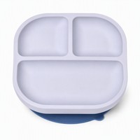 Maßgefertigter Silikon-Saugnapfteller mit Unterteilungen für Babys und Kinder, Private Form OEM ODM Entwicklung, Individuelle Größe