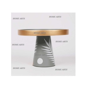 Juego de 2 soportes para servir pasteles de diferentes tamaños con soporte de dátiles de frutas de hierro de la más alta calidad para uso en restaurantes en el hogar - Product Image 3