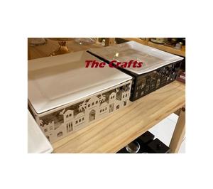 Soporte para servir pasteles de Color Beige de hierro, tamaño y forma personalizados, soporte para servir pasteles de Chocolate para uso doméstico en hoteles - Product Image 3