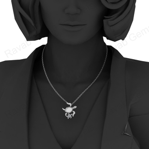 จี้เงิน925แท้สำหรับแม่ & เด็กทารกมาคีส์กึ่งเมานท์ CZ จี้ห้อยคอสำหรับขี้เถ้าและเรซิ่นทำงานเครื่องประดับนมแม่ - Product Image 6