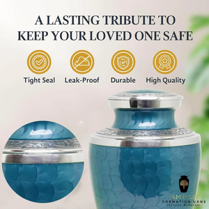 Handcrafted Aluminum Cremation Urns Elegant <b>Keepsake</b> & Adult Size Urns Leakproof Durable Engravable <b>Memorial</b> Urns - Product Image 5