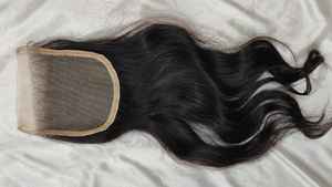 Venta al por mayor de calidad de alta calidad de encaje frontal transparente suizo sin procesar 22 pulgadas de onda profunda cierres de encaje de pelo crudo vendedor - Product Image 4