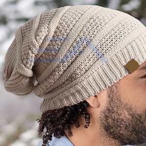 Solid Color Cotton/Wool Casual Reasonable Price Men Beanie Hats Adjustable Customizable High Quality New Style in Stock - Product Image 4