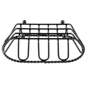 <b>Black</b> Powder Coated Metal Oval <b>Wire</b> <b>Basket</b> Rectangle Shape for Home Kitchen Food Use - Product Image 4