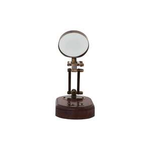 Accessoires de table Loupe antique Base en bois Décoration d'intérieur de luxe Loupe vintage Objet décoratif de table - Product Image 2