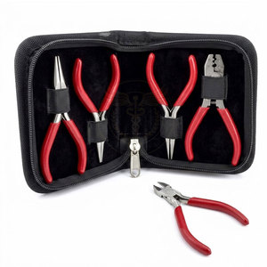 Ensemble de mini pinces, kit d'outils pour la fabrication de bijoux, pour la création et la réparation de bijoux, matériau léger et durable - Product Image 1