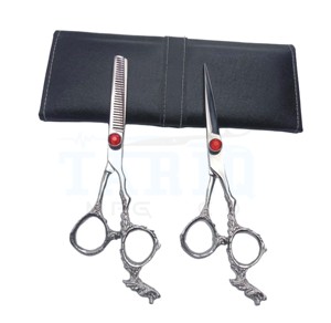 TARIQ MFG CO Tijeras de peluquero profesional hechas de acero inoxidable de alta calidad para corte de cabello de precisión y afilado Barber - Product Image 5