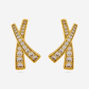 Boucles d'oreilles créoles tendance vintage à motif géométrique religieux 192878 en alliage de zinc, acier inoxydable et perle pour les fêtes - Product Image 3