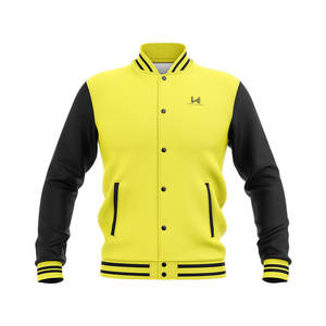 Chaqueta Deportiva Personalizada para Hombre, Estilo Universitario, Bordada, con Rayas, para Uniforme - Product Image 1