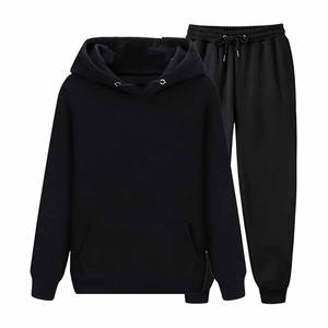 Ensemble deux pièces Survêtement polaire décontracté Ensembles unisexe Survêtement d'entraînement respirant à capuche personnalisé - Product Image 2