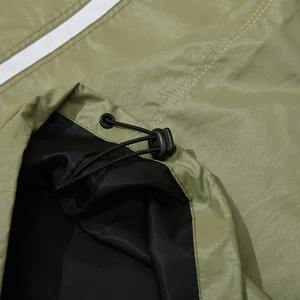 Veste coupe-vent en nylon personnalisée coupée et cousue Doublure en maille respirante Color Block Gym Fitness Plus Size Veste Anorak légère - Product Image 6